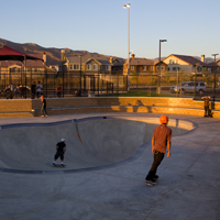 Kids Using the Skate and BMX Park