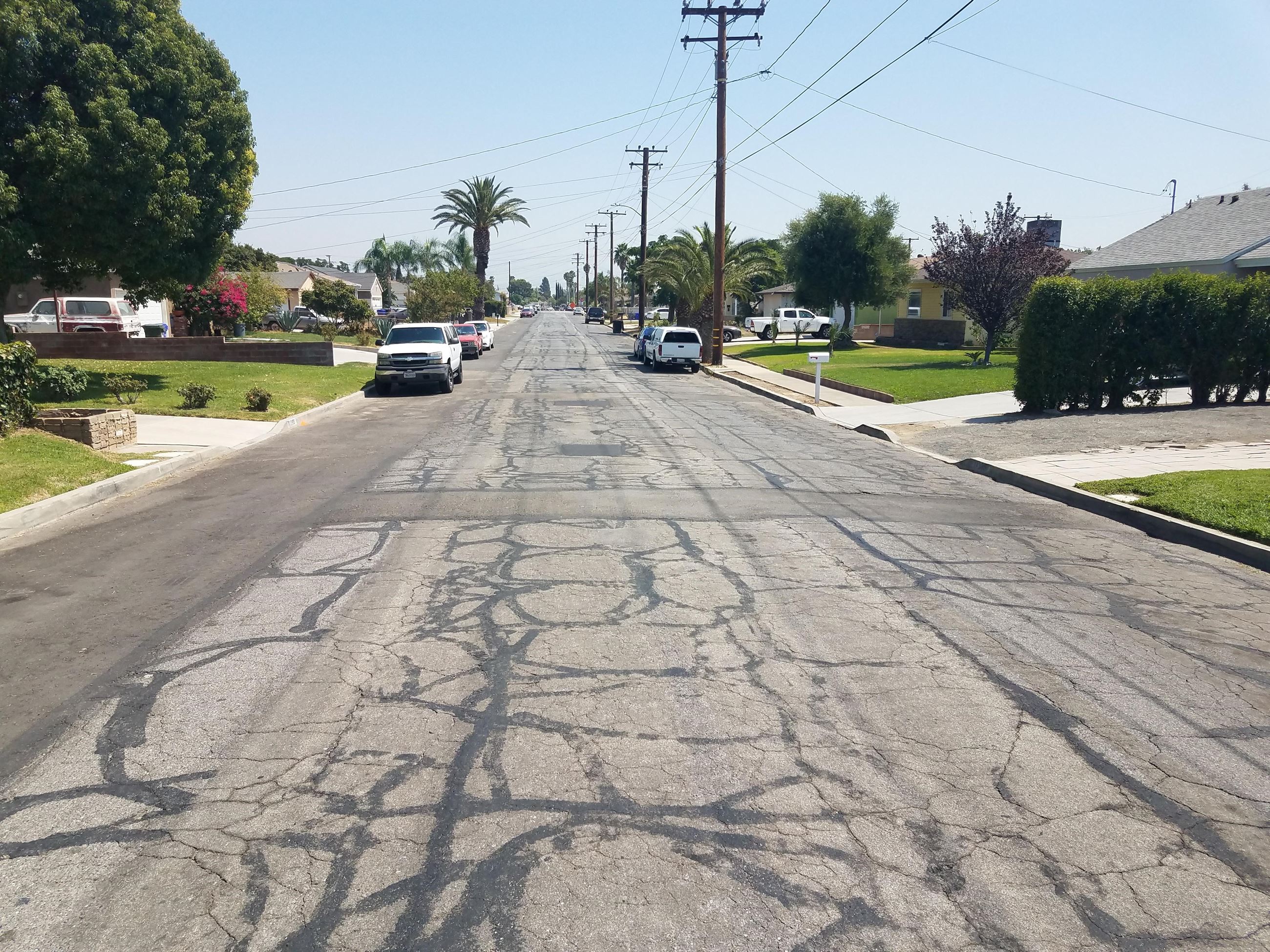 Pavement prior to repair